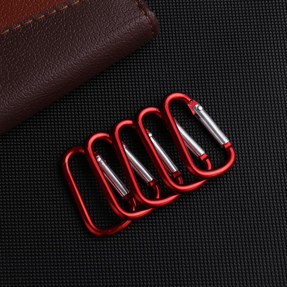 SHOUHOU Set 5 / 10 Móc Khóa Leo Núi Bằng Hợp Kim Nhôm 7 Màu Chất Lượng Cao Đa Chức Năng Ngoài Trời Padlock