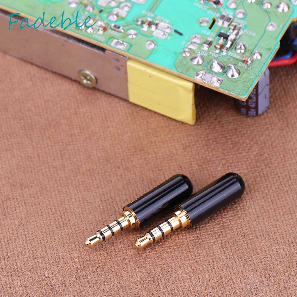 Set 2 Đầu Kết Nối Tai Nghe 3.5mm 1 / 8in TRRS 4 Cực