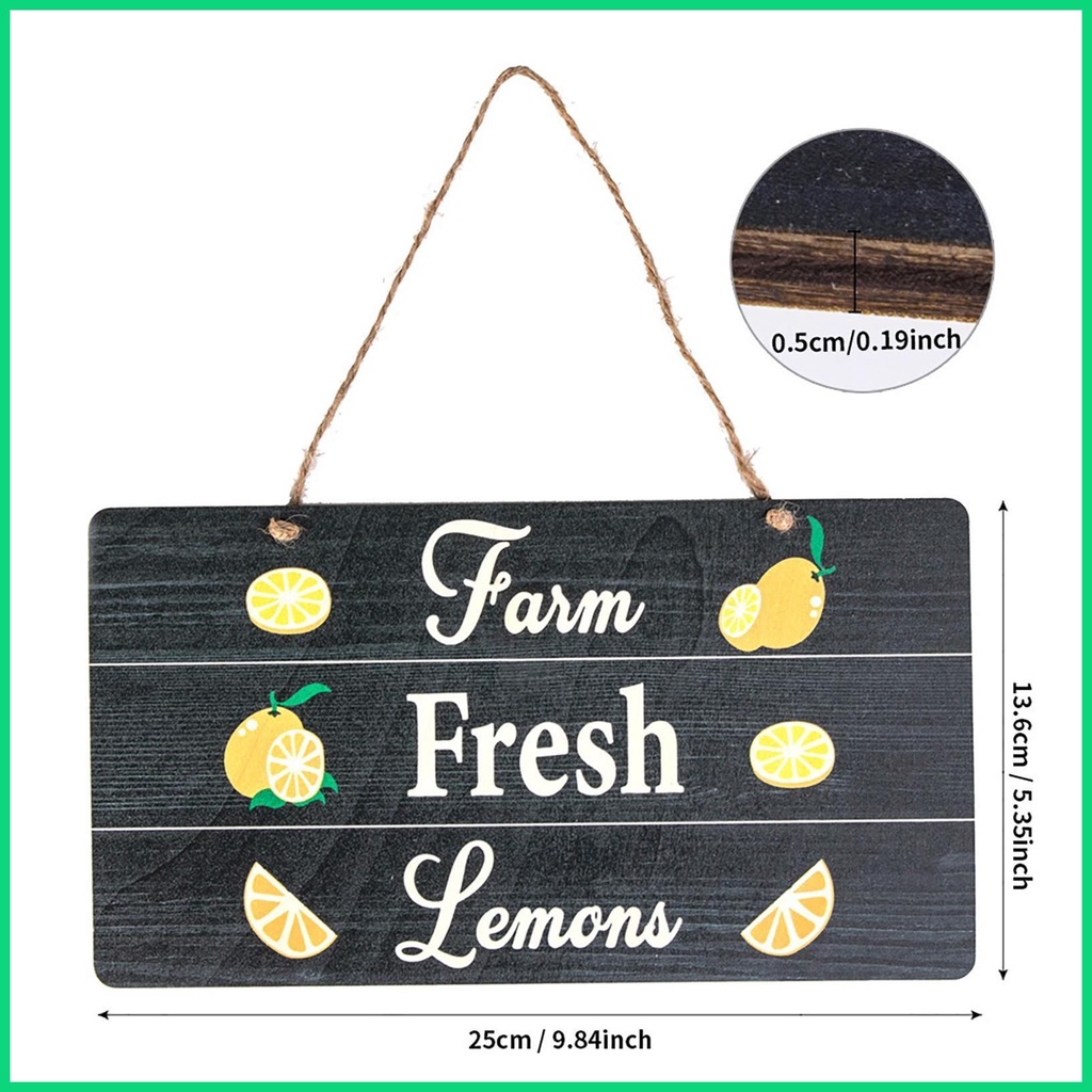 Bảng Hiệu Trang Trí Nông Trại In Hình Mông Gà Phong Cách Retro Nghệ Thuật