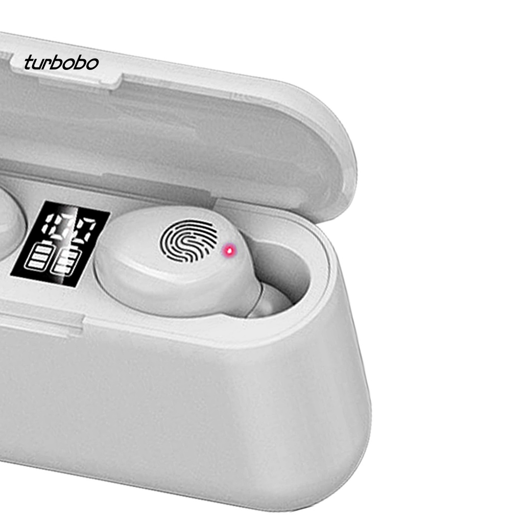 Cặp Tai Nghe Nhét Tai Không Dây Chống Ồn turbobo F9 Phong Cách Thể Thao Thông Dụng Điện Thoại