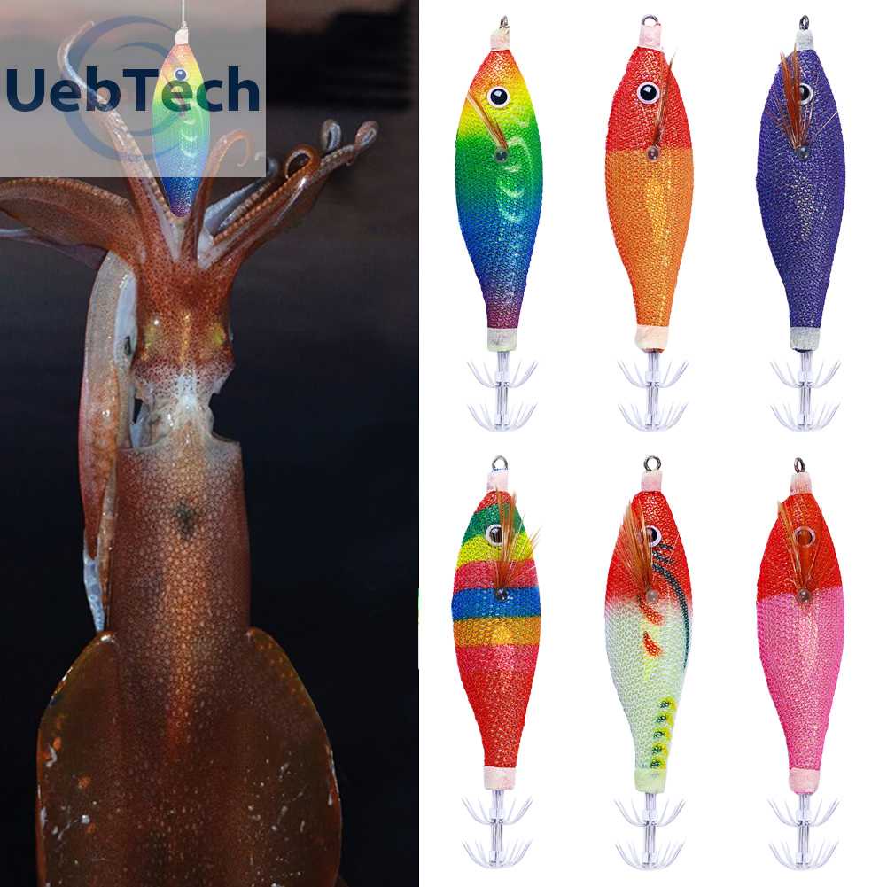 Mồi Câu Cá Giả Hình Tôm Dạ Quang Chống Ăn Mòn Có Móc Tiện Dụng