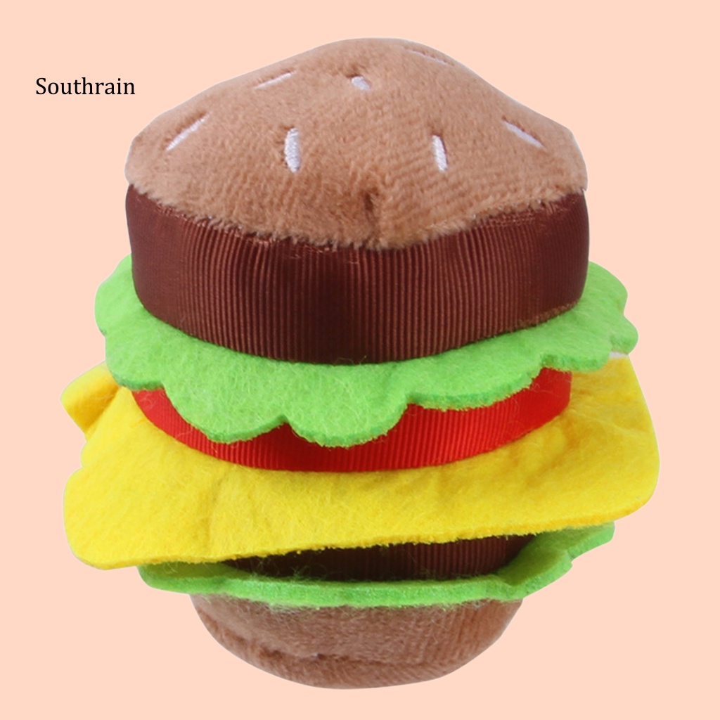 Đồ Chơi Nhai Gặm Hình Hamburger Không Mùi Đa Năng Cho Cún Cưng