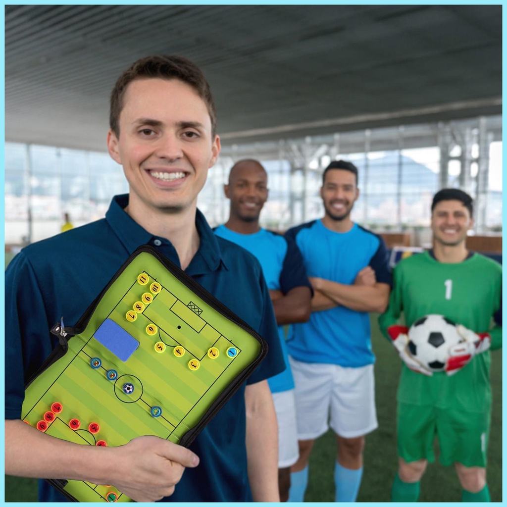 Bảng Huấn Luyện Viên Bóng Đá Từ Tính Hai Mặt Chống Thấm Nước Có Thể Gập Lại