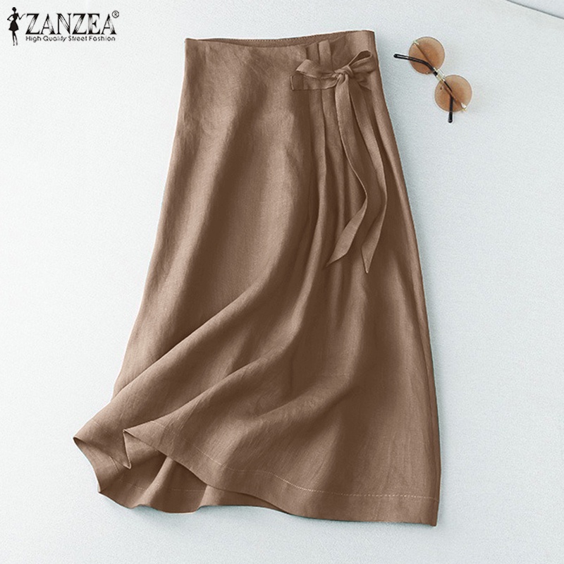 Chân váy ZANZEA xếp li phong cách Hàn Quốc thanh lịch dành cho nữ