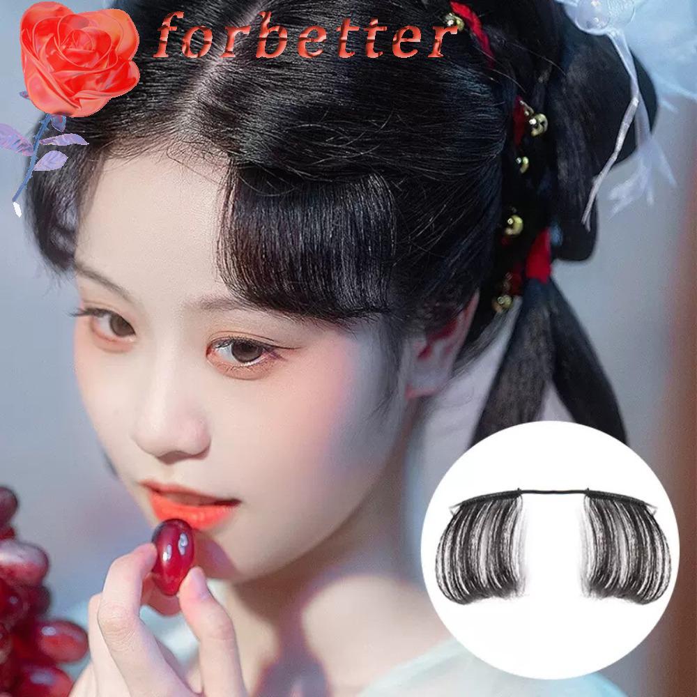 Tóc Mái Giả Mềm Tự Nhiên Màu Đen Phong Cách Trung Hoa Cổ Điển Dùng Hóa Trang Cho Nữ