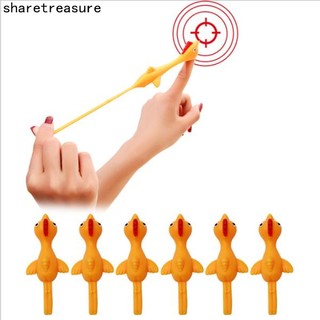 Set 10 đồ chơi hình con gà cao su dính đồ chơi giảm căng thẳng