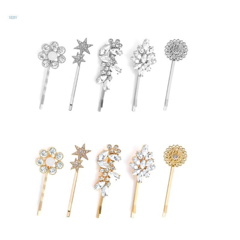 Kẹp Tóc Nhiều Kiểu Dáng Lấp Lánh Thời Trang Mùa Hè Cho Nữ