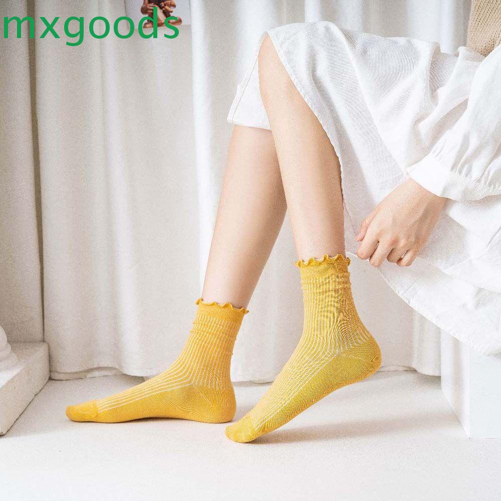 Vớ Thể Thao Ngắn Harajuku Họa Tiết Sọc Ngọt Ngào Thời Trang Cho Nữ