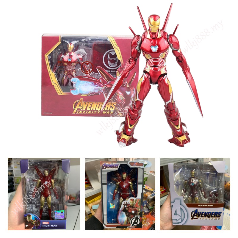 Mô Hình Nhân Vật Iron Man MK85 MK46 MK50 Trong Avengers Marvel Articulado SHF MK50