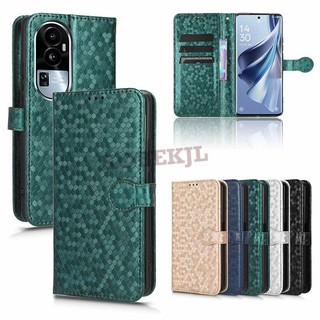 Ốp lưng OPPO Reno 10 5G Flip Polka Dot Ví da PU Khe cắm thẻ Vỏ điện thoại OPPO Reno10 Pro Plus Reno10Pro Vỏ đứng