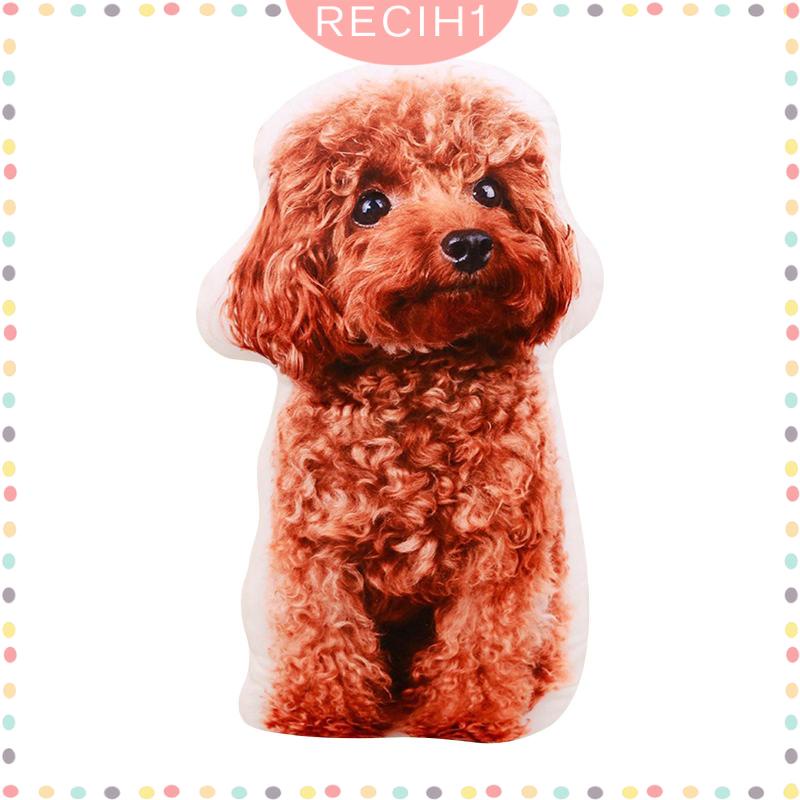 Thú Nhồi Bông Hình Động Vật 3D Mềm Mịn Thoải Mái Có Khóa Kéo Cho Bé