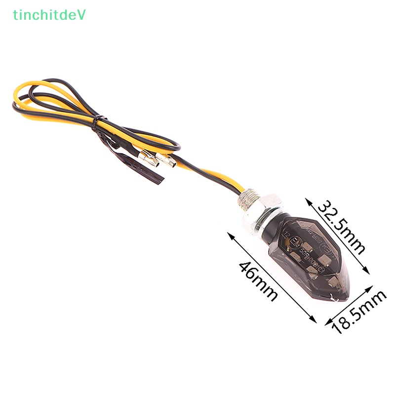 Đèn Tín Hiệu 5LED 12V Hai Dây Mini Màu Đen Cho Xe Máy