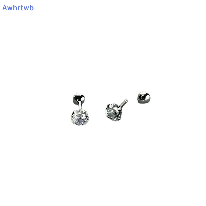 1 Đôi Khuyên Tai Đính Đá Zircon Dạng Xoắn Ốc Cho Nữ Mới