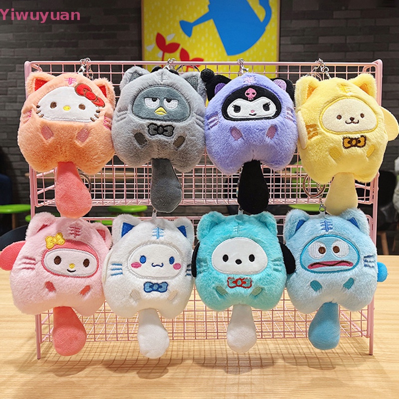 < Yiwuyuan > Sanrio Kuromi Móc Khóa Hình Động Vật Nhồi Bông Nhỏ Kuromi My Melody Cinnamoroll Purin Dễ Thương Mới