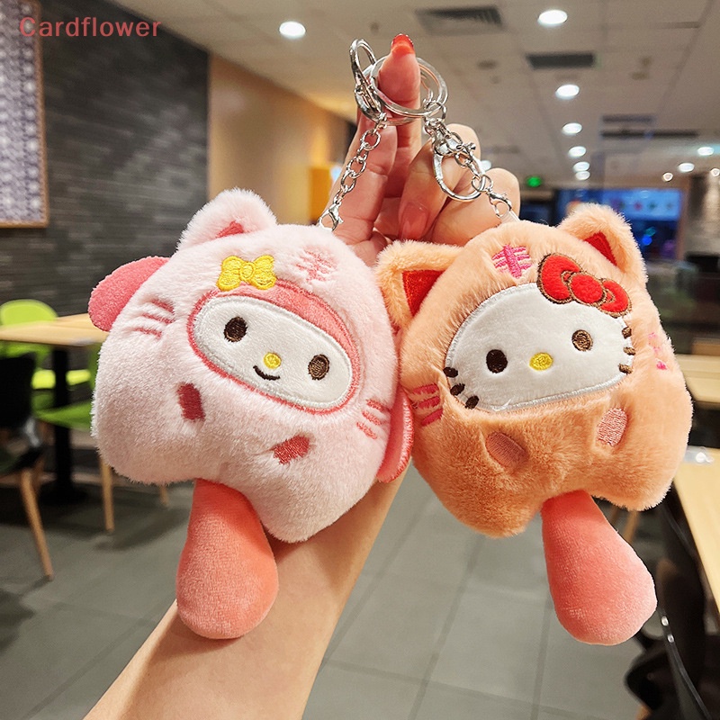 &lt; Cardflower &gt; Sanrio Kuromi Móc Khóa Hình Động Vật Nhồi Bông Kuromi My Melody Cinnamoroll Dễ Thương Mới