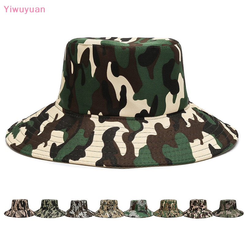 < Yiwuyuan > Mũ Chống Nắng Vành Rộng Thoáng Khí Họa Tiết Rằn Ri Đi Biển Câu Cá Ngoài Trời Mùa Hè Mới