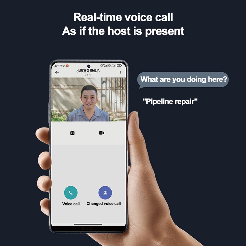 Camera Thông Minh Xiaomi AW300 IP66 2K Chống Nước IP66 Kết Nối WiFi Có Tầm Nhìn Ban Đêm Tiện Dụng