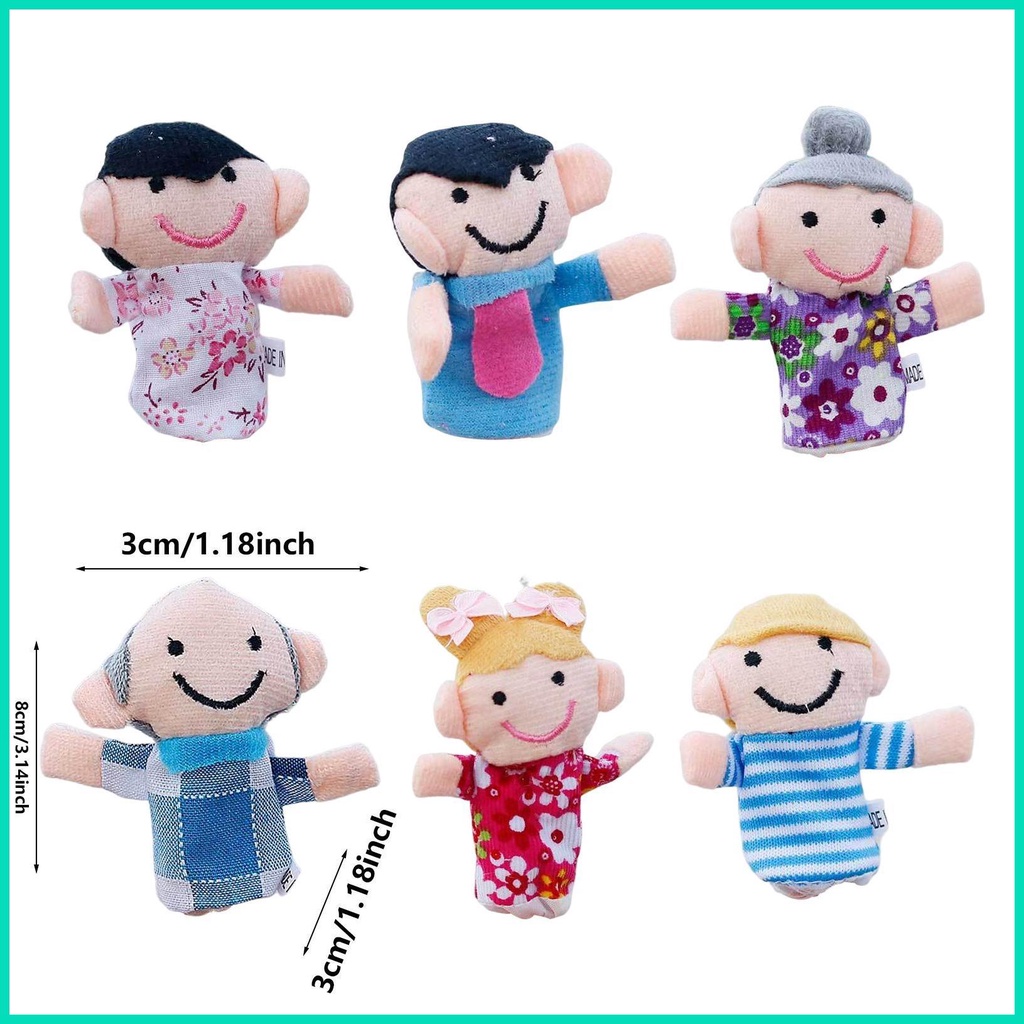 Con Rối Bông Đeo Ngón Tay Mềm Mại Dùng Để Kể Chuyện Cho Bé