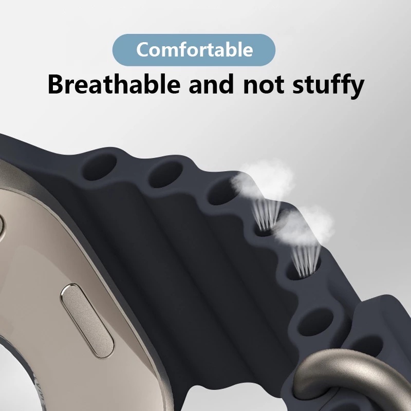 Silicone Dây Đeo Silicon Cho Đồng Hồ Thông Minh apple watch series ultra9 8 7 6 5 4 32 se 49mm 45mm 44mm 40mm 41mm 38mm 42mm