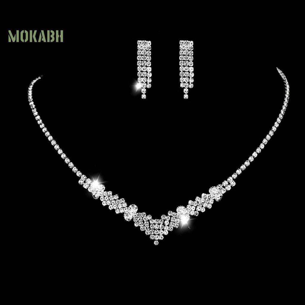 [Mới] Set 4 Trang Sức Vòng Cổ / Vòng Đeo Tay / Trang Sức Mạ Điện Sáng Bóng Tinh Tế Sang Trọng Cho Nữ