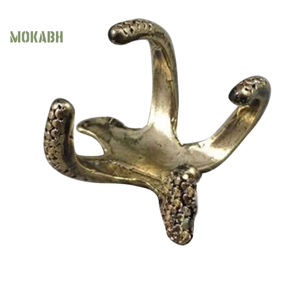 [Hot] Nhẫn Hở Hình Sao Biển Bằng Đồng Phong Cách Punk Cổ Điển