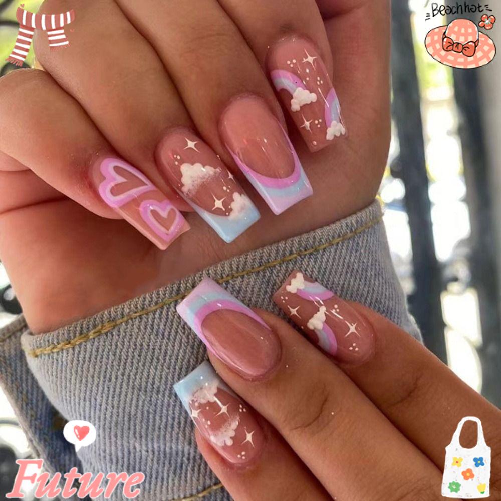 Set 24 Móng Tay Giả Dùng Trang Trí Nghệ Thuật