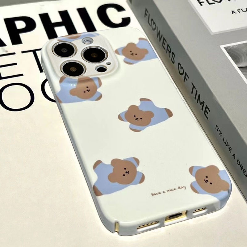 Ốp Điện Thoại Chống Bụi Hình Gấu Cho Apple 1314Pro NABO 11XR 12 13 Pro Max 14 Pro
