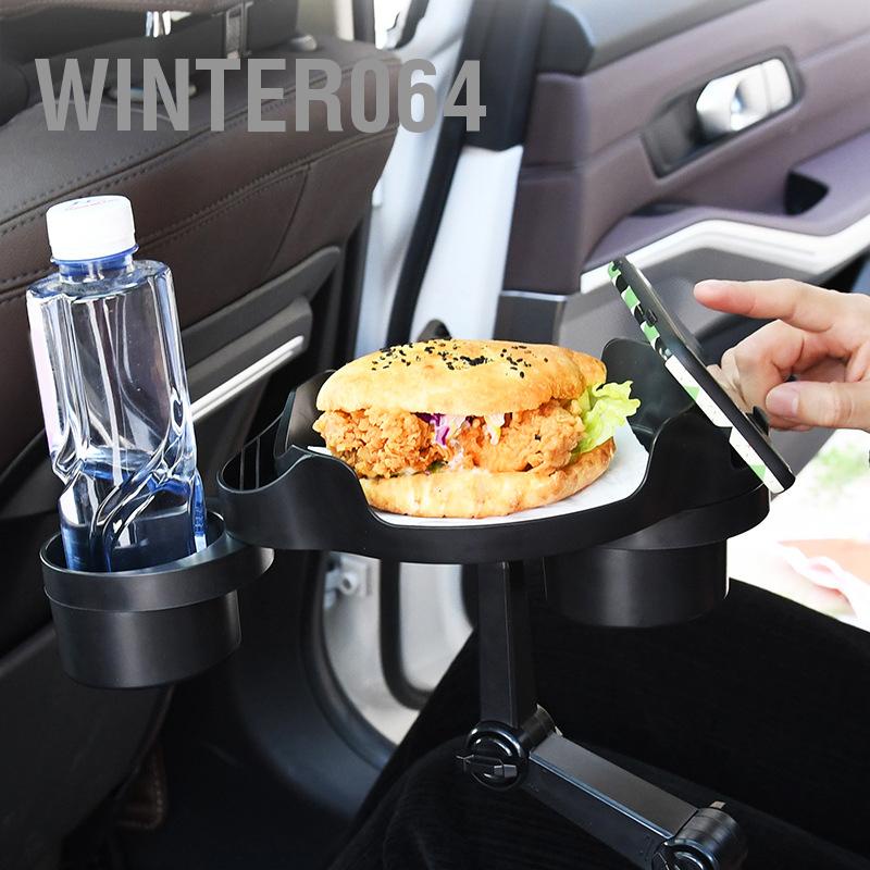 Winter064 Xe Khay Đựng Cốc Có Thể Điều Chỉnh Với Khe Cắm Điện Thoại Đen Di Động Mạnh Mẽ Tự Chuyến Đi Đường Bộ Phụ Kiện