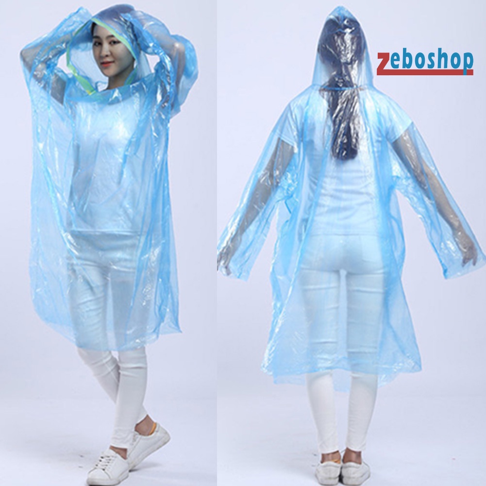 Set 5 Áo Mưa Có Mũ Trùm Dùng Một Lần Chống Nước Thích Hợp Cho Các Hoạt Động Ngoài Trời