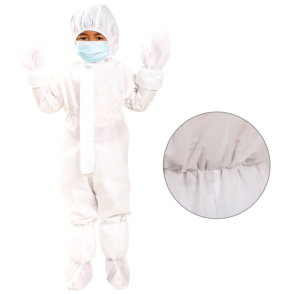 Áo Liền Quần Có Mũ Trùm Thoáng Khí Dùng Một Lần Cho Bé