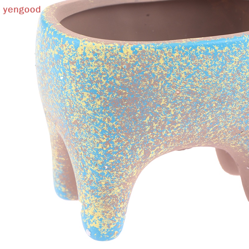 1 Chậu Hoa Sứ Hình Mèo Hoạt Hình Đáng Yêu