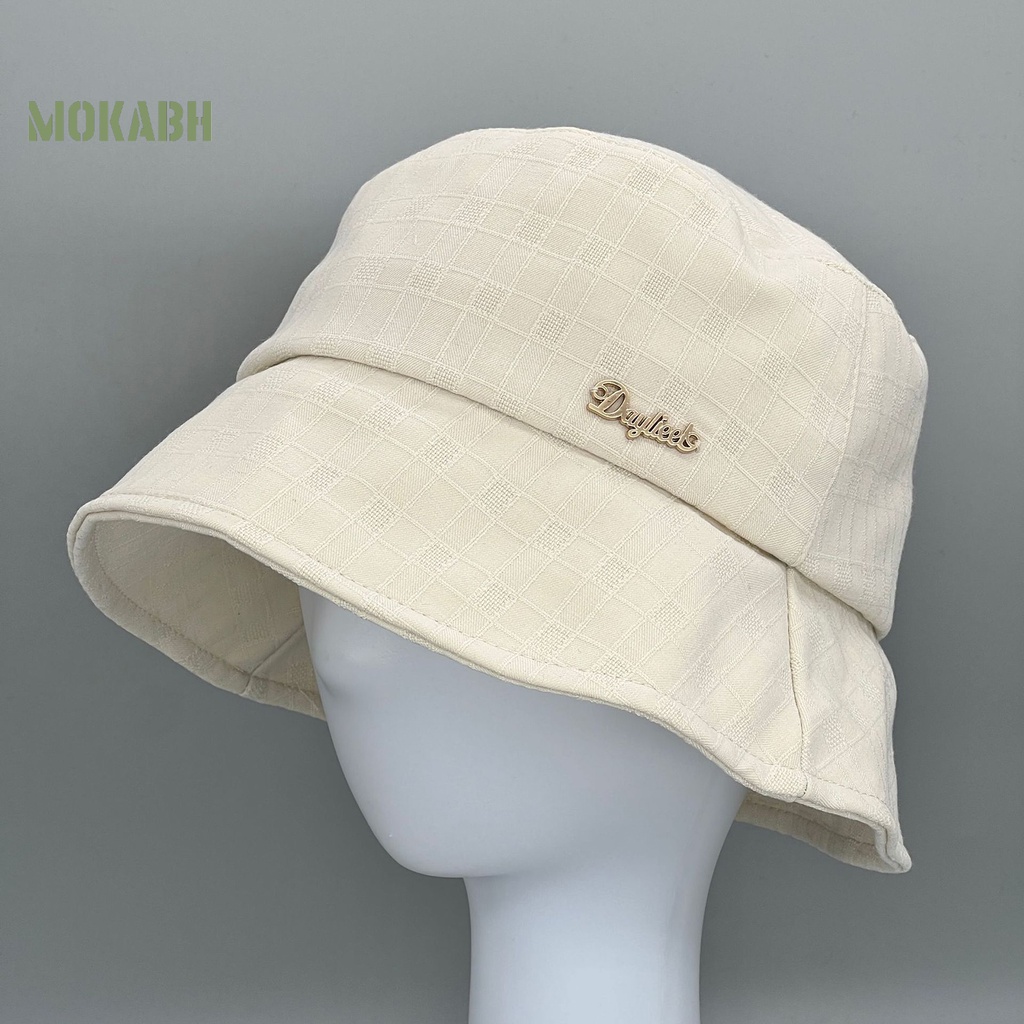 Nón Tai Bèo Thoáng Khí Họa Tiết Sọc Caro Màu Sắc Thời Trang Mùa Hè Cho Nữ
