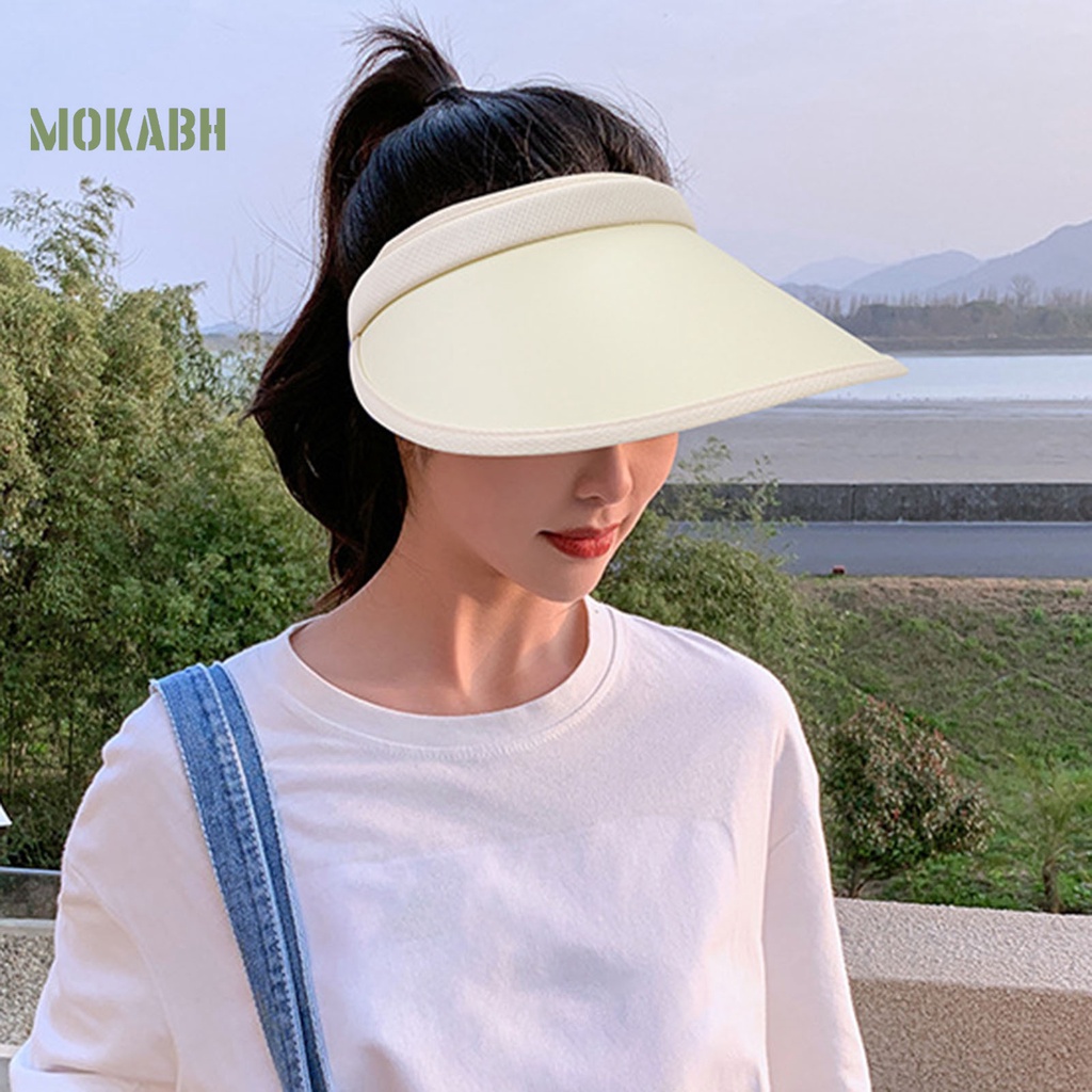 Nón Lưỡi Trai Nửa Đầu Màu Trơn Co Giãn Thời Trang Mùa Hè Cho Nữ