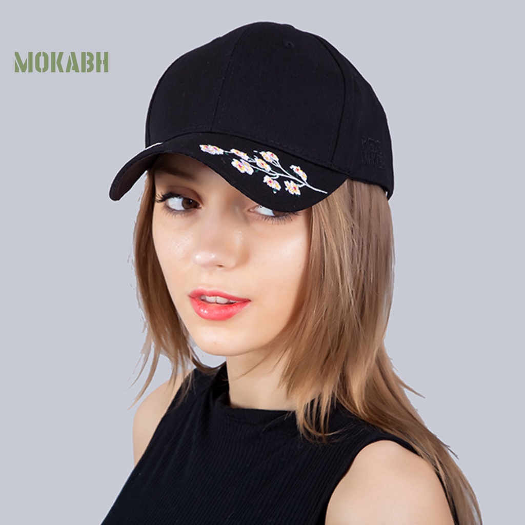 Abh Mũ Lưỡi Trai Họa Tiết Hoa Thêu Có Thể Giặt Lại Được