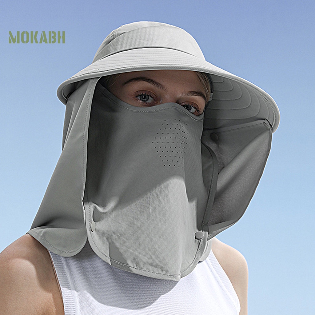 Nón Rộng Vành Chống Tia UV Màu Sắc Đơn Giản Có Thể Tháo Rời Tiện Dụng