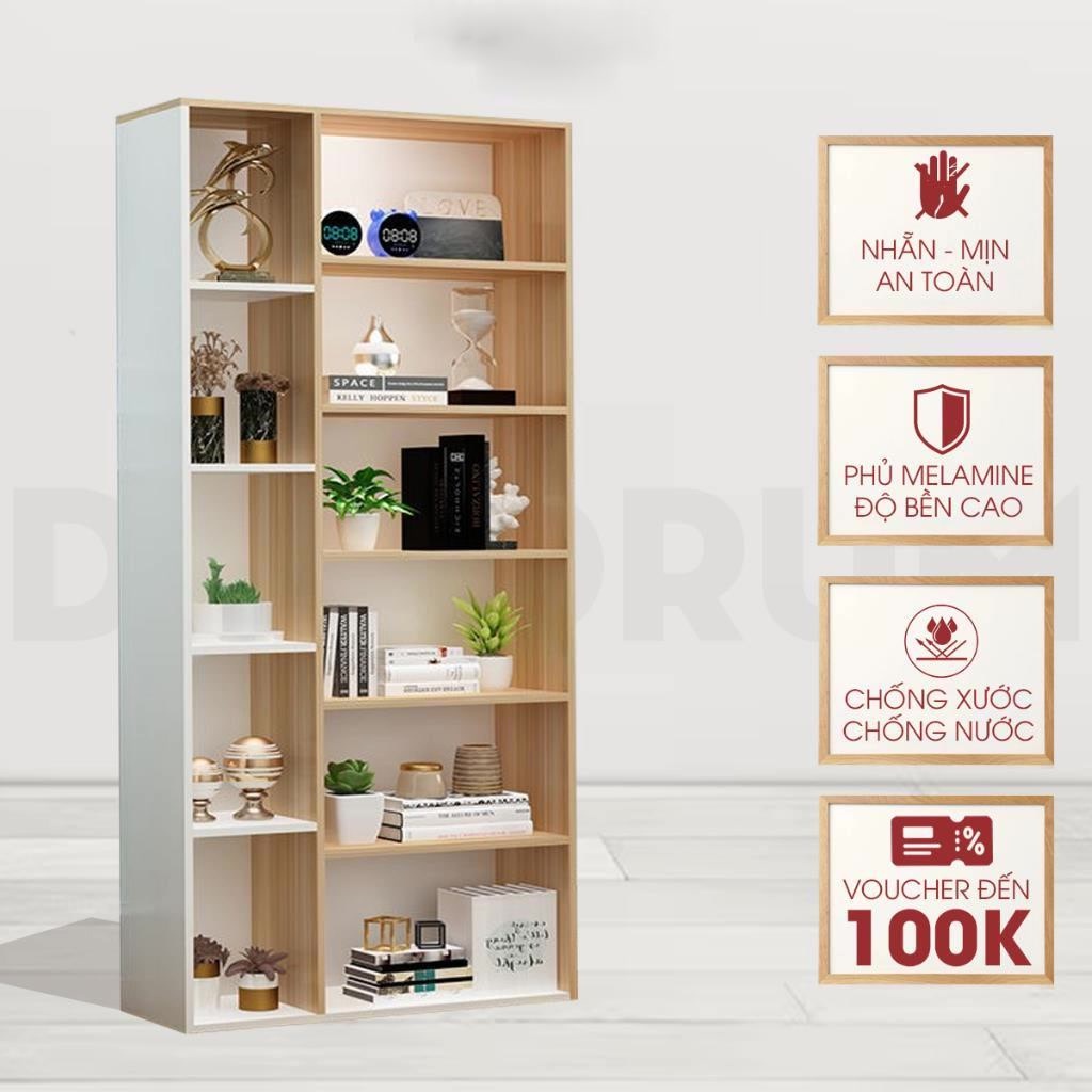 Kệ sách 6 tầng chất liệu gỗ MDF bền chắc
