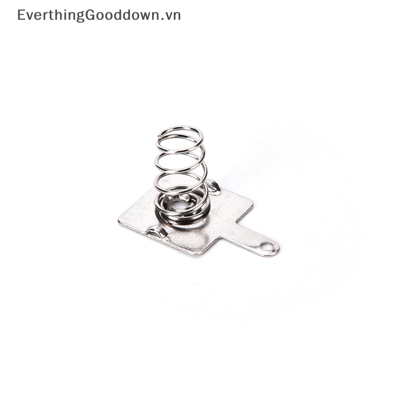 Everthinggooddown Set 10 Cặp Lò Xo Kim Loại Màu Bạc Cho AA AAA 14.5mm * 9mm vn