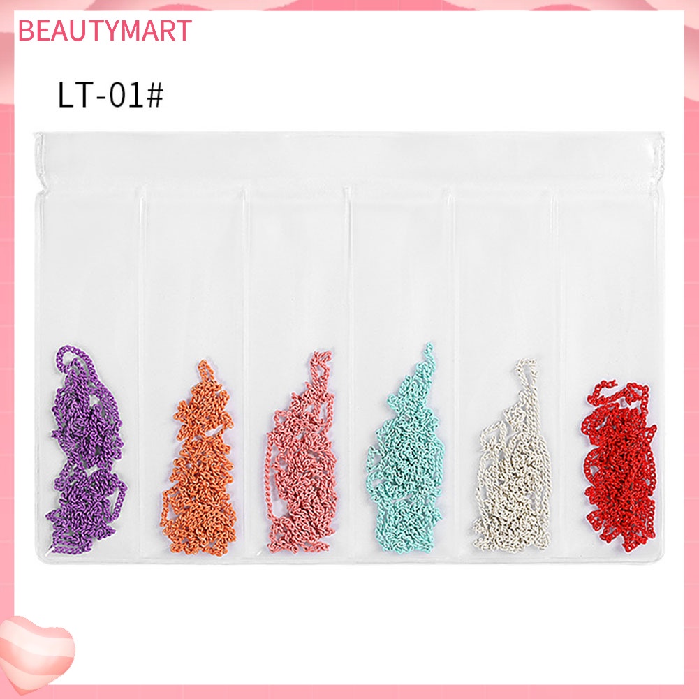 Dây Xích Hợp Kim 3D Nhiều Kích Cỡ Trang Trí Móng Tay Nghệ Thuật DIY