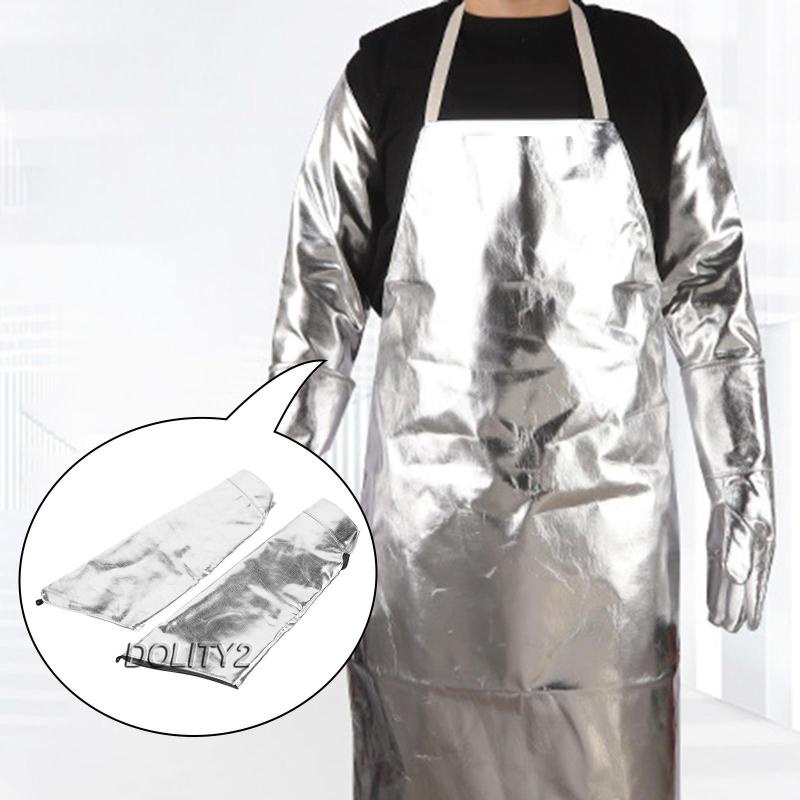 [Dolity2] Set 2 Tạp Dề Lá Nhôm Bảo Vệ Chân Khi Làm Việc / Phòng Thí Nghiệm / Cá