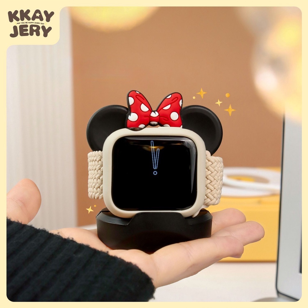 Đế Sạc Bằng Silicon Hình Hoạt Hình 3D Cho Apple Watch Ultra se Series 8 7 6 5 4 3 2 1
