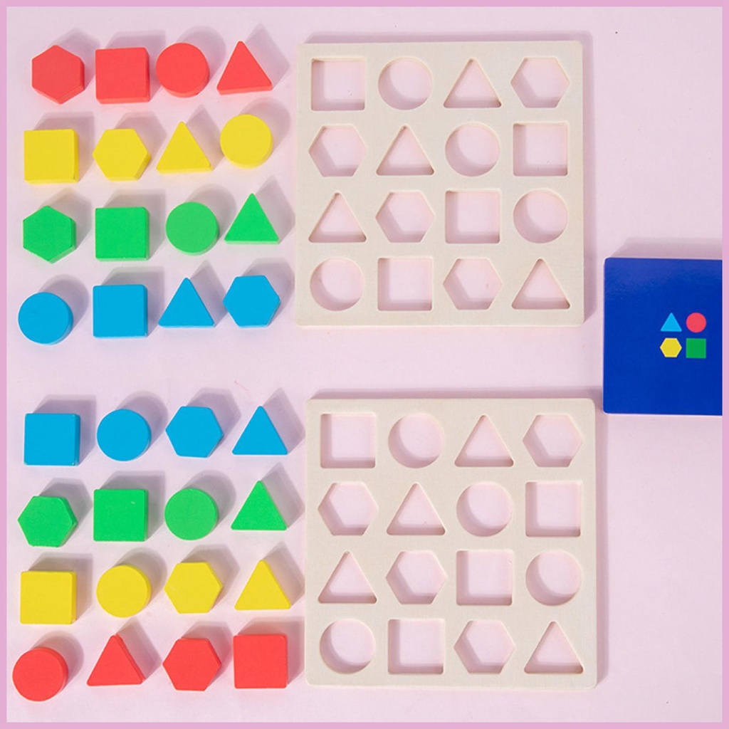 Đồ Chơi Lắp Ráp Hình Học Nhiều Màu Sắc Bắt Mắt Cho Trẻ Em