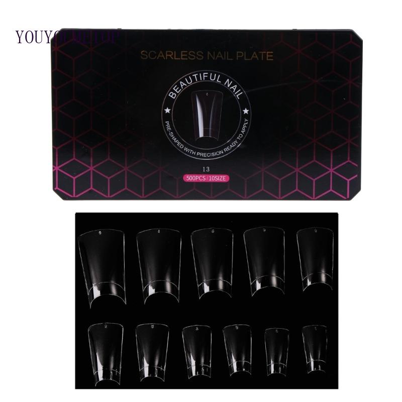 Set 500 Móng Chân Vịt Giả Bằng Acrylic Cao Cấp