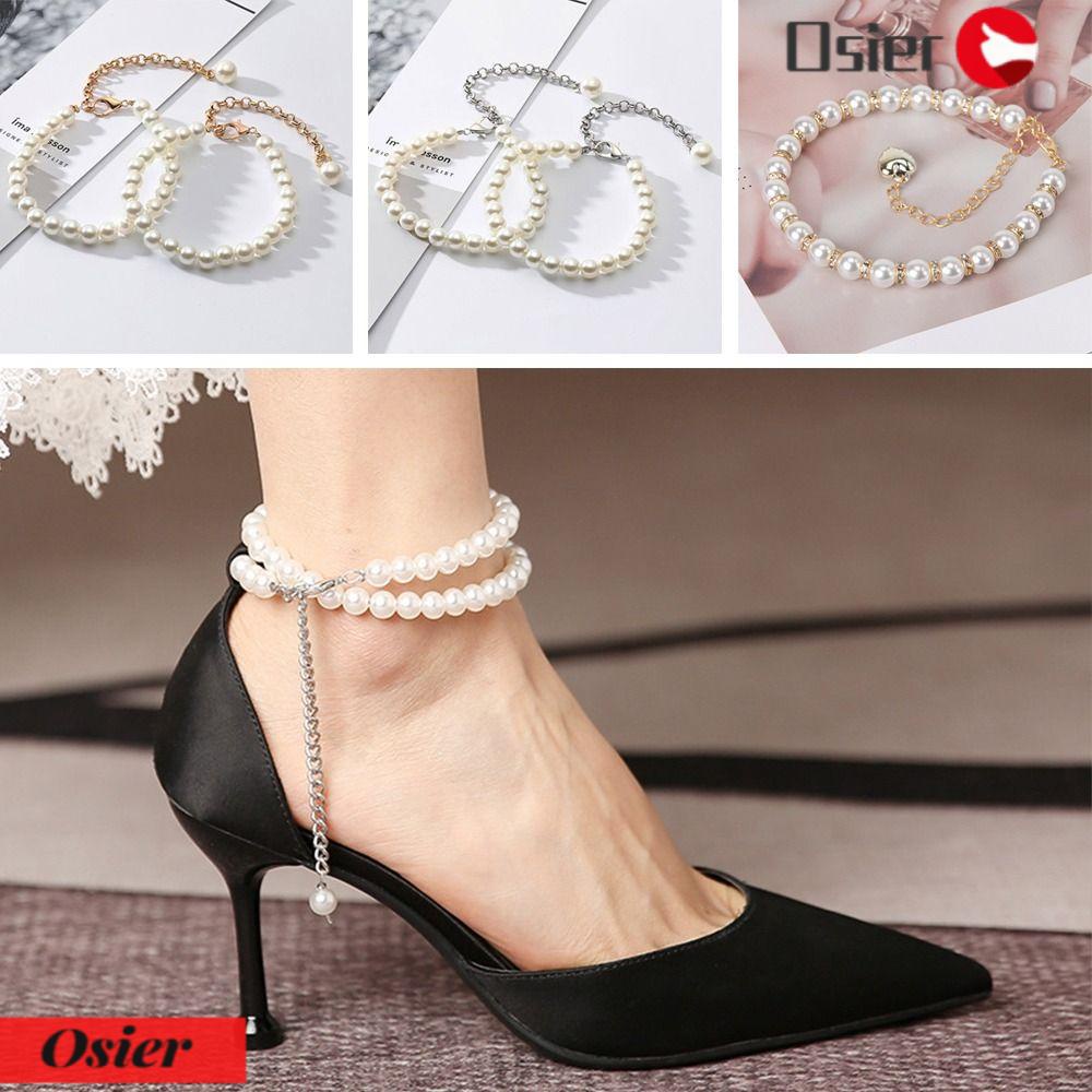 1 Dây Đeo Mắt Cá Chân Dạng Xích Chống Trượt Có Thể Điều Chỉnh Hỗ Trợ Mang Giày Cao Gót