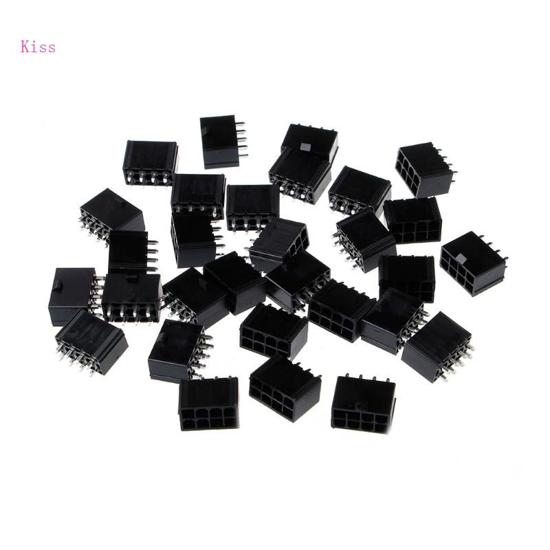 Set 30 Đầu Nối Thẳng 4 2mm 8P Female Cho ATX PCI