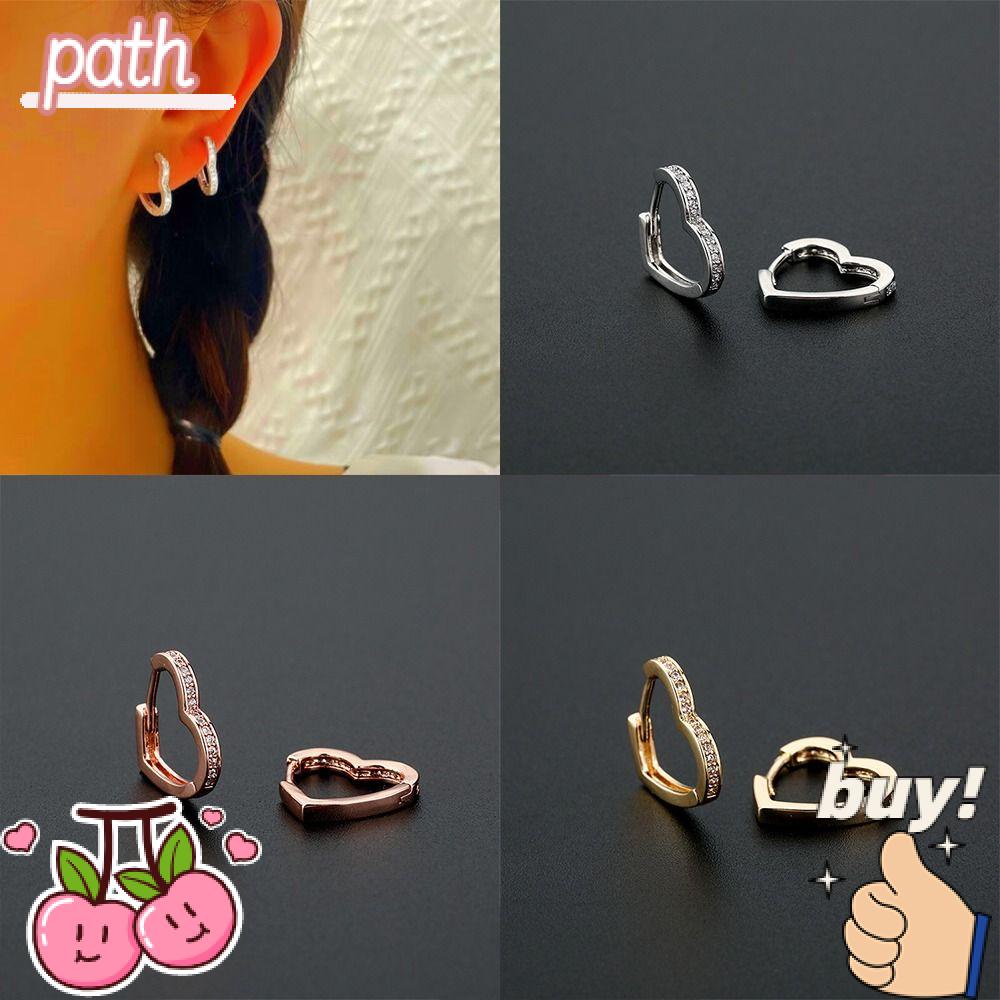 Bộ 3 Đôi Bông Tai Hình Trái Tim Thời Trang Dành Cho Nữ