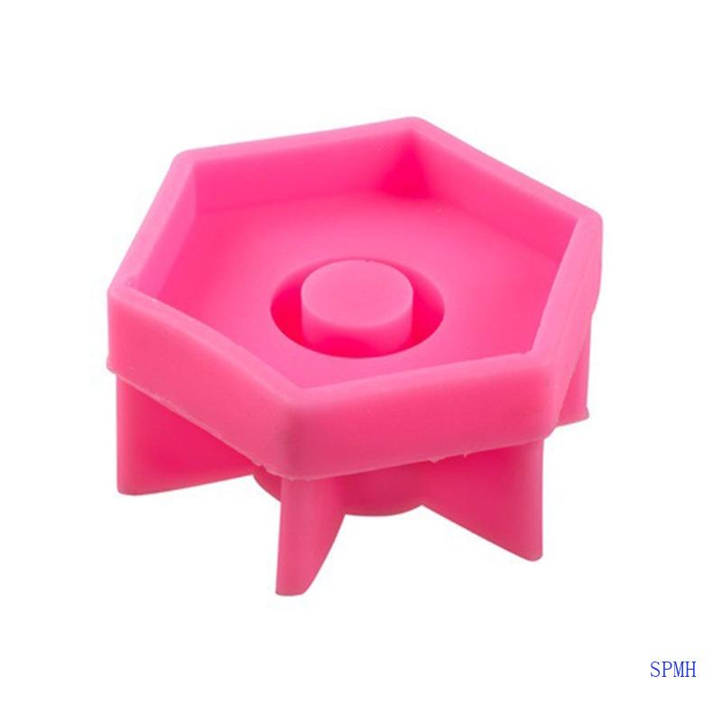 Khuôn Làm Giá Đỡ Nến Hình Lục Giác / Tròn / Tròn Bằng Silicon Đa Năng Tiện Dụng