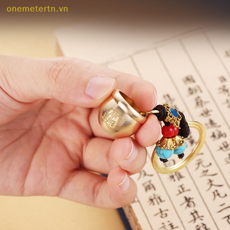 Móc Chìa Khóa Bằng Đồng Thau Handmade Phong Thủy Cổ Điển