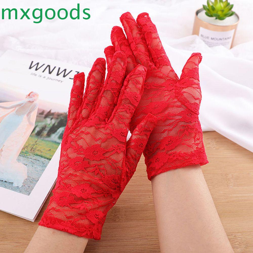 Găng Tay Ren Ngắn Bảo Vệ Tay Khi Đạp Xe Mùa Hè Cho Nữ