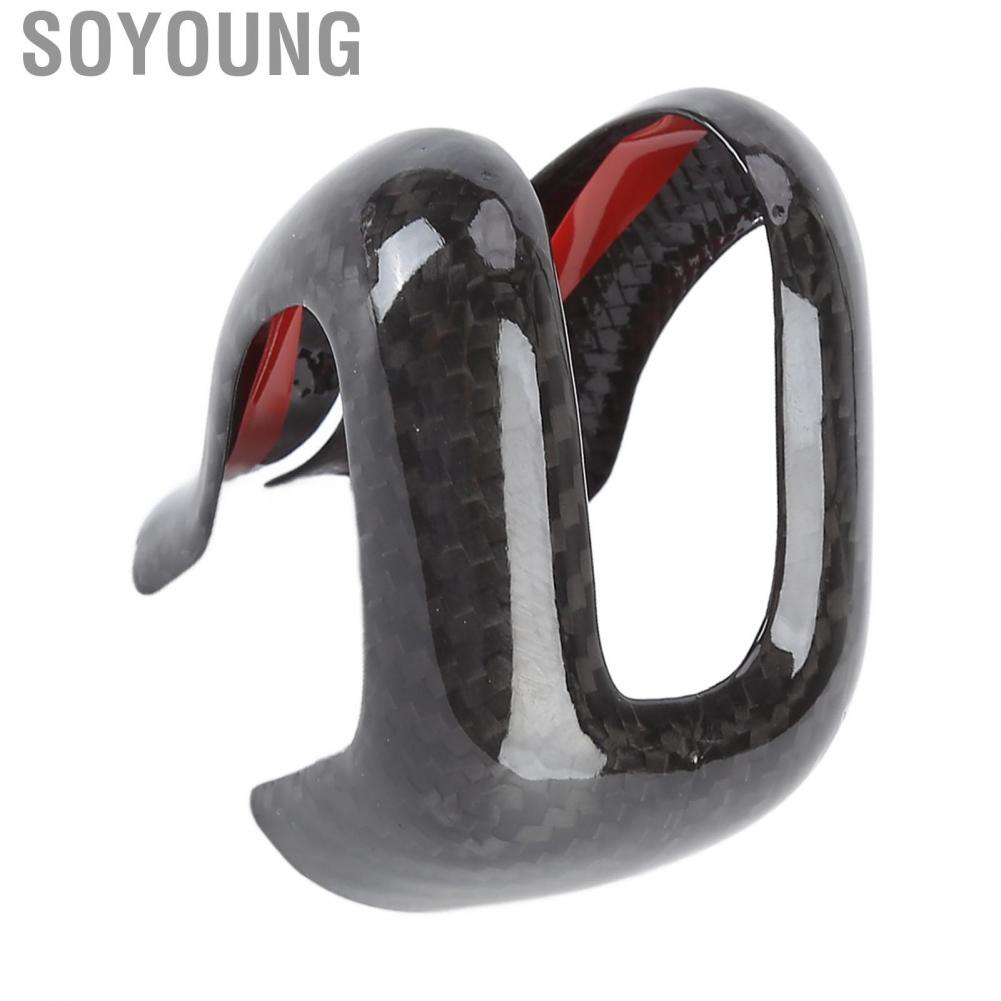 Soyoung Shift Knob Cap  Easy Installation Cover Replacement for S60 V60 2019‑2021 Car Modification