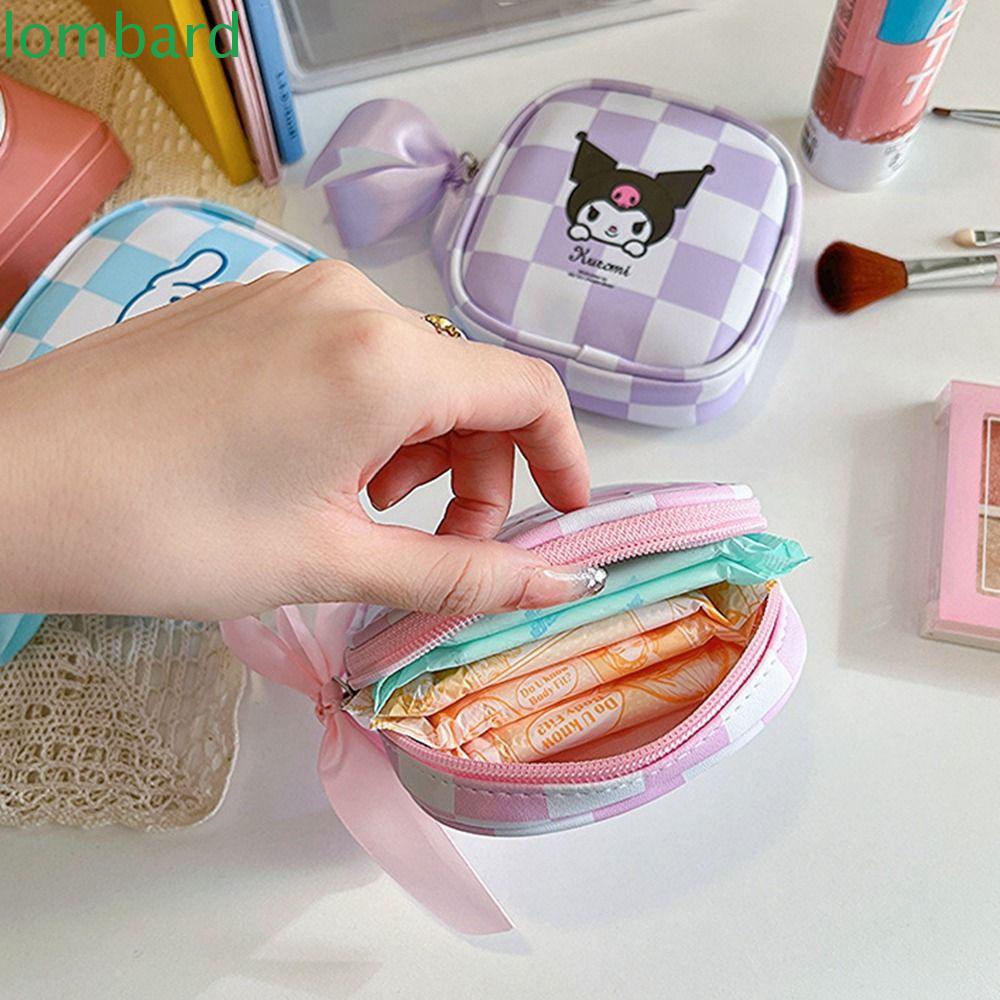 Túi Da PU Đựng Mỹ Phẩm / Trang Sức / Chìa Khóa / Tai Nghe Họa Tiết Hoạt Hình Kuromi Dễ Thương